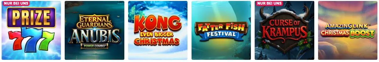 klassische und moderne Titel PARTYCASINO
