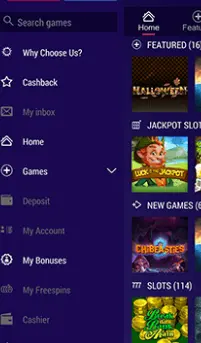 Finanztransaktionen in der mobilen Version PARTYCASINO
