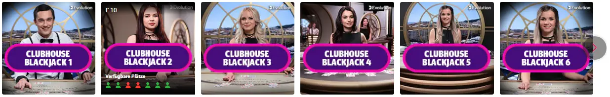 Wettoptionen, Limits und interaktive PARTYCASINO